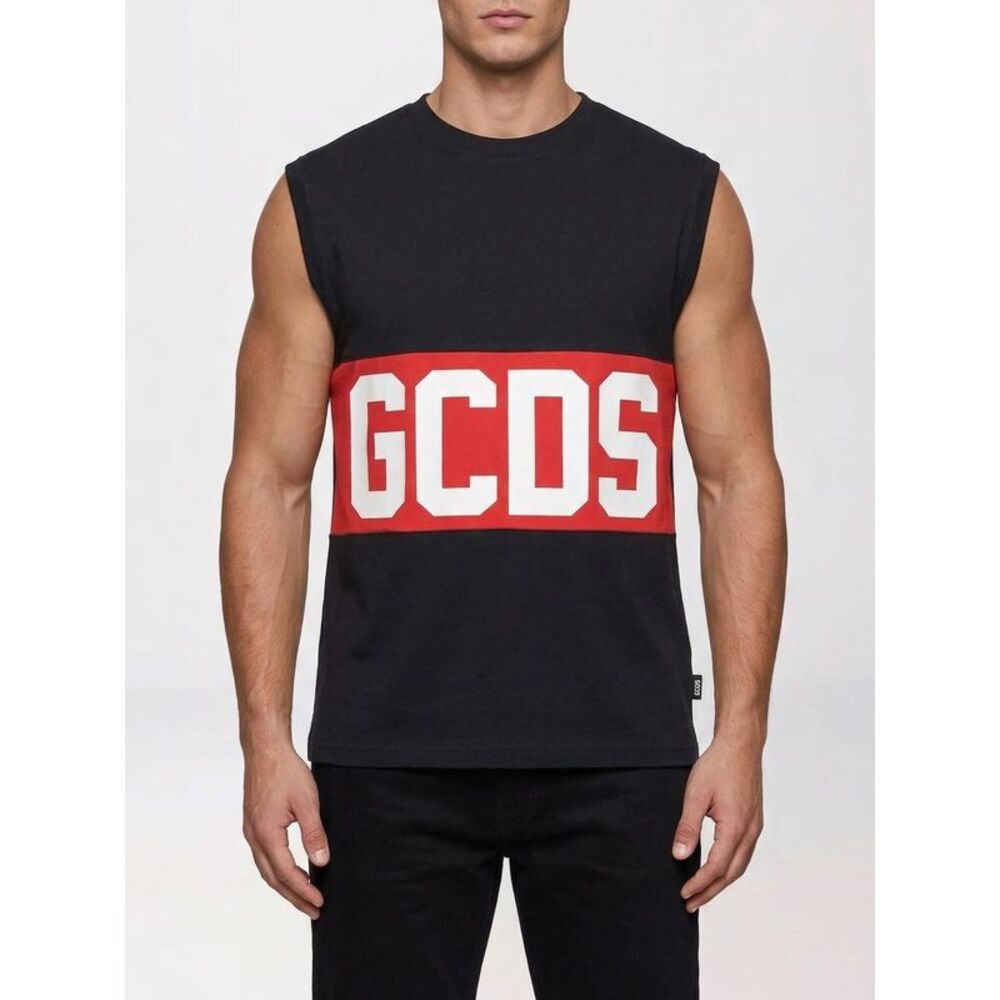 Gcds Men Gcds Sleeveless Top In Cotton With Logo